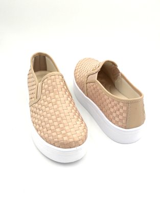 Tênis Slip On Flatform Tressê Nude Shoes 6001