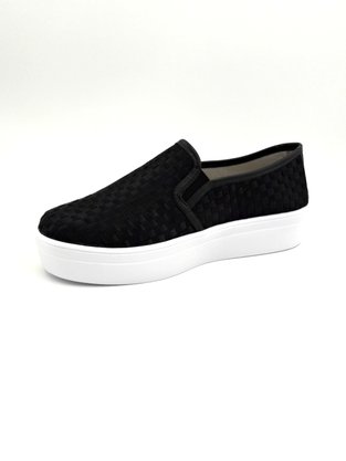 Tênis Slip On Flatform Tressê Preto Shoes 6001