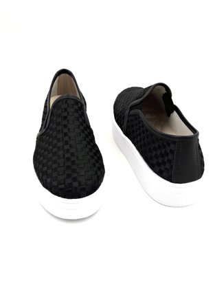 Tênis Slip On Flatform Tressê Preto Shoes 6001