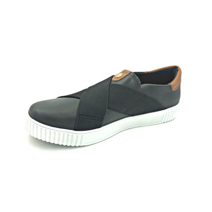 Tênis Slip On Pegada Couro Preto 219004