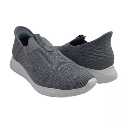 Tênis Softli Knit Cinza 10427 Calce Fácil OrthoLite
