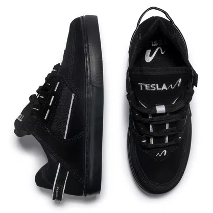 Tênis Tesla Masculino Camurça Coil Preto