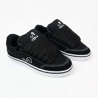 Tênis Tesla Masculino Flow XL Preto com Branco
