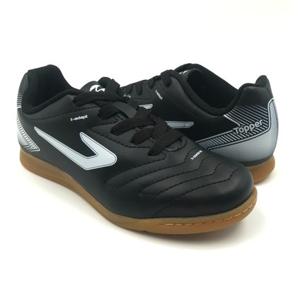 Tênis Topper Futsal Infantil Cup VII Preto com Branco
