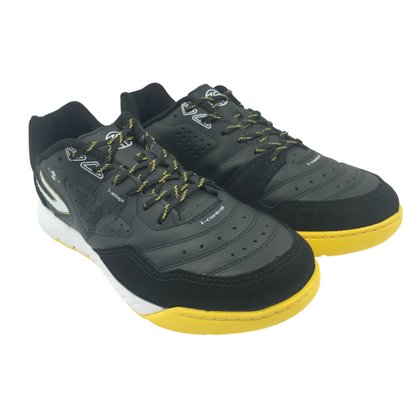 Tênis Topper Futsal Masculino Couro Dominator Pro V Preto