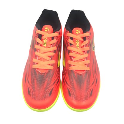 Tênis Topper Futsal Masculino Slick V Laranja com Preto