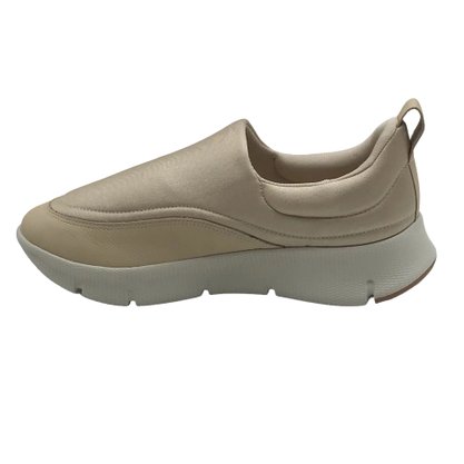 Tênis Usaflex Casual Tecido Elástico Nude 0702