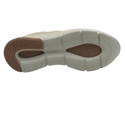 Tênis Usaflex Casual Tecido Elástico Nude 0702