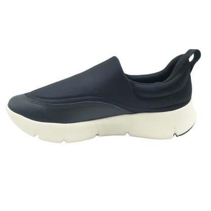 Tênis Usaflex Casual Tecido Elástico Preto 0702