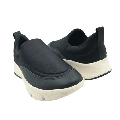 Tênis Usaflex Casual Tecido Elástico Preto 0702