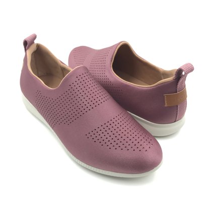 Tênis Usaflex Casual Tecido Mauve 0607