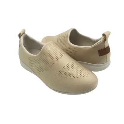 Tênis Usaflex Casual Tecido Nude 0607