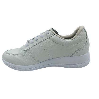 Tênis Usaflex em Couro Arcoflex Branco 1202