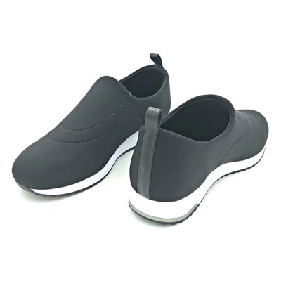 Tênis Usaflex Preto Tecido Elástico Conforto V9103