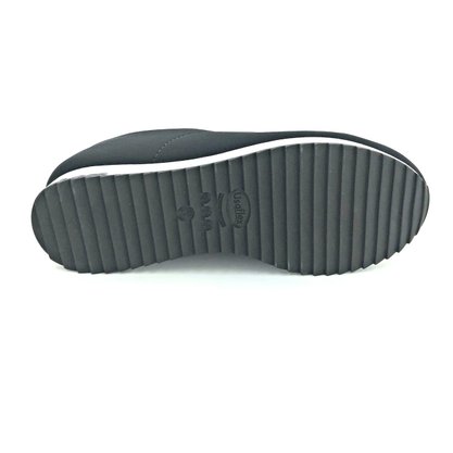 Tênis Usaflex Preto Tecido Elástico Conforto V9103