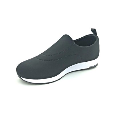 Tênis Usaflex Preto Tecido Elástico Conforto V9103