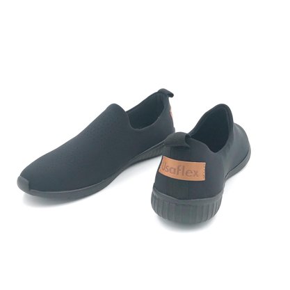 Tênis Usaflex Preto Tecido Elástico Z9310
