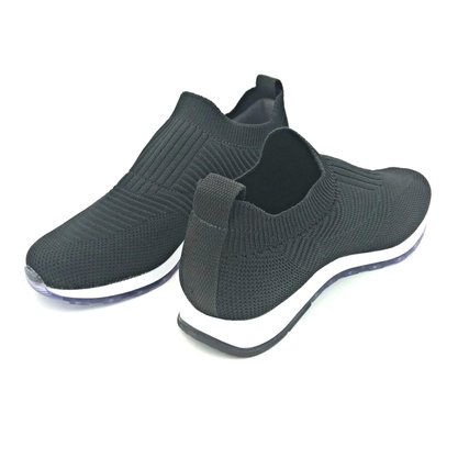 Tênis Usaflex Tricot Preto Conforto AD1113
