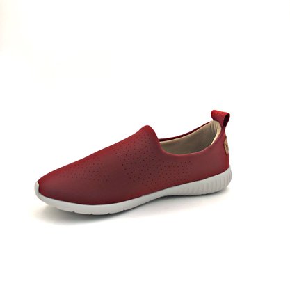 Tênis Usaflex Vermelho Calce Fácil Z9310 Sola Leve