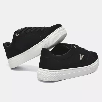 Tênis Via Marte Nobuck Preto 13802101 Casual
