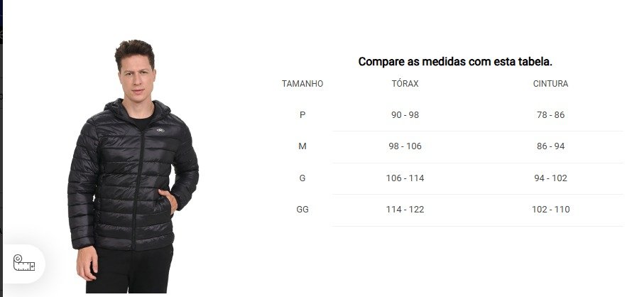 Jaqueta Olympikus Masculina Puffer Azul Jaqueta Olympikus Masculina Puffer Azul