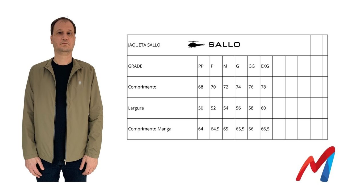 Jaqueta Sallo Tactel Confort Preta 7838 Jaqueta Sallo Tactel Confort Preta 7838