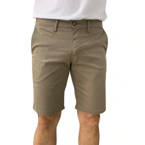Bermuda Bolso Faca Ogochi Masculina Sarja Bege 3009015