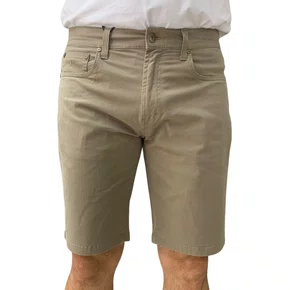 Bermuda Sarja Fideli Giorno Regular Bege BR50401671