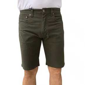 Bermuda Sarja Fideli Giorno Regular Verde BR50401671