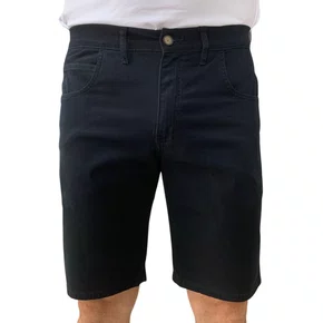 Bermuda Sarja Ogochi Masculina Tradicional Preta 3528105