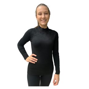 Blusa Alpelo Feminina Linha com Spikes Preta 3733