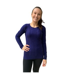 Blusa Dunialin Feminina Modal Azul 2428