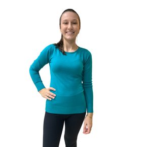 Blusa Dunialin Feminina Modal Azul Petróleo 2278
