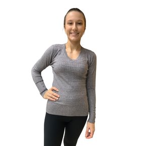 Blusa Dunialin Feminina Modal Cinza 2272