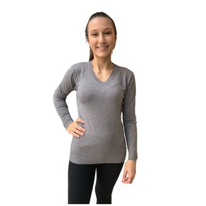 Blusa Dunialin Feminina Modal Cinza 2427
