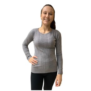 Blusa Dunialin Feminina Modal Cinza 2428