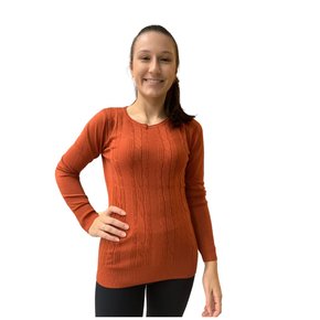 Blusa Dunialin Feminina Modal Terracota 2428