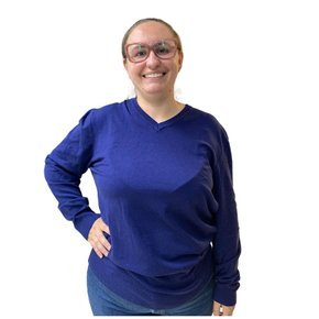 Blusa Dunialin Unissex Plus Size Modal Azul 2290