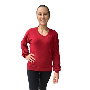 Blusa E. Daninha Feminina Gola Removível Vermelha 16661