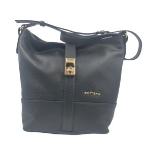 Bolsa Bottero Couro Lateral Preta 7700005