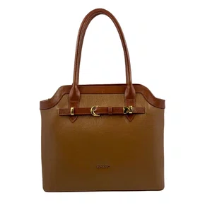 Bolsa de Ombro Grande Scamboo Couro Caramelo 2027
