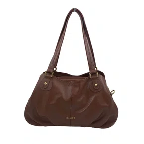 Bolsa de Ombro Scamboo Couro Caramelo 2035