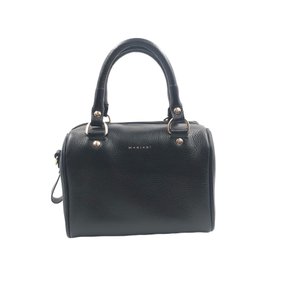 Bolsa Mariart Couro Transversal Preta Iguaçu