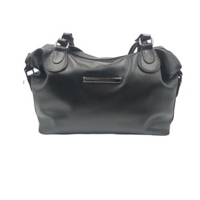 Bolsa Scamboo Couro Preta 1909