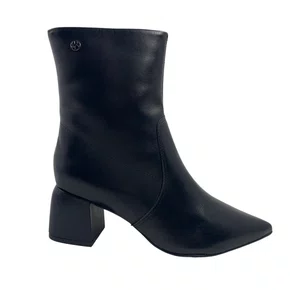 Bota Cano Curto Feminina Bottero em Couro Preta 362102