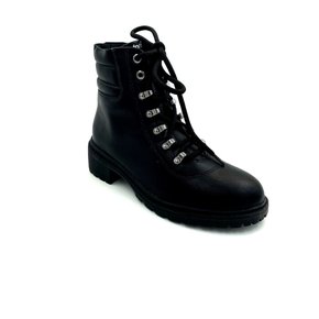 Bota Coturno Comfortflex Preto Salto Baixo 2247303