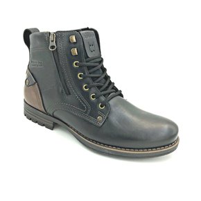 Bota Coturno Masculino Pegada Couro Preto 180745