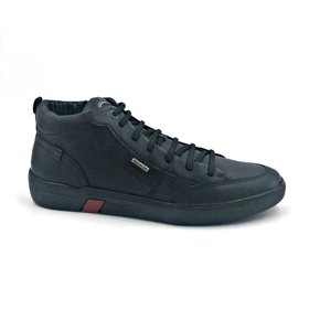 Bota Ferracini Couro Natural Preto Elástico e Zíper 8951