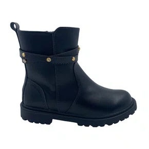Bota Mini Sua Cia Preta 52211 Cano Curto Tratorada