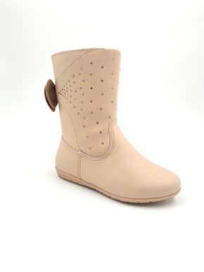 Bota Pampili Menina Nude com Laços 367.118